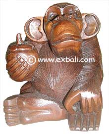 Monkey with apple