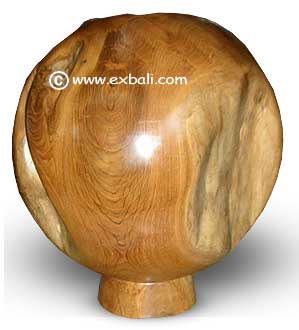 Polished teak ball