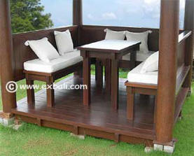 close up of Gazebo furniture