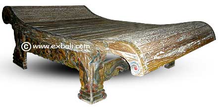 Recycled teak daybed